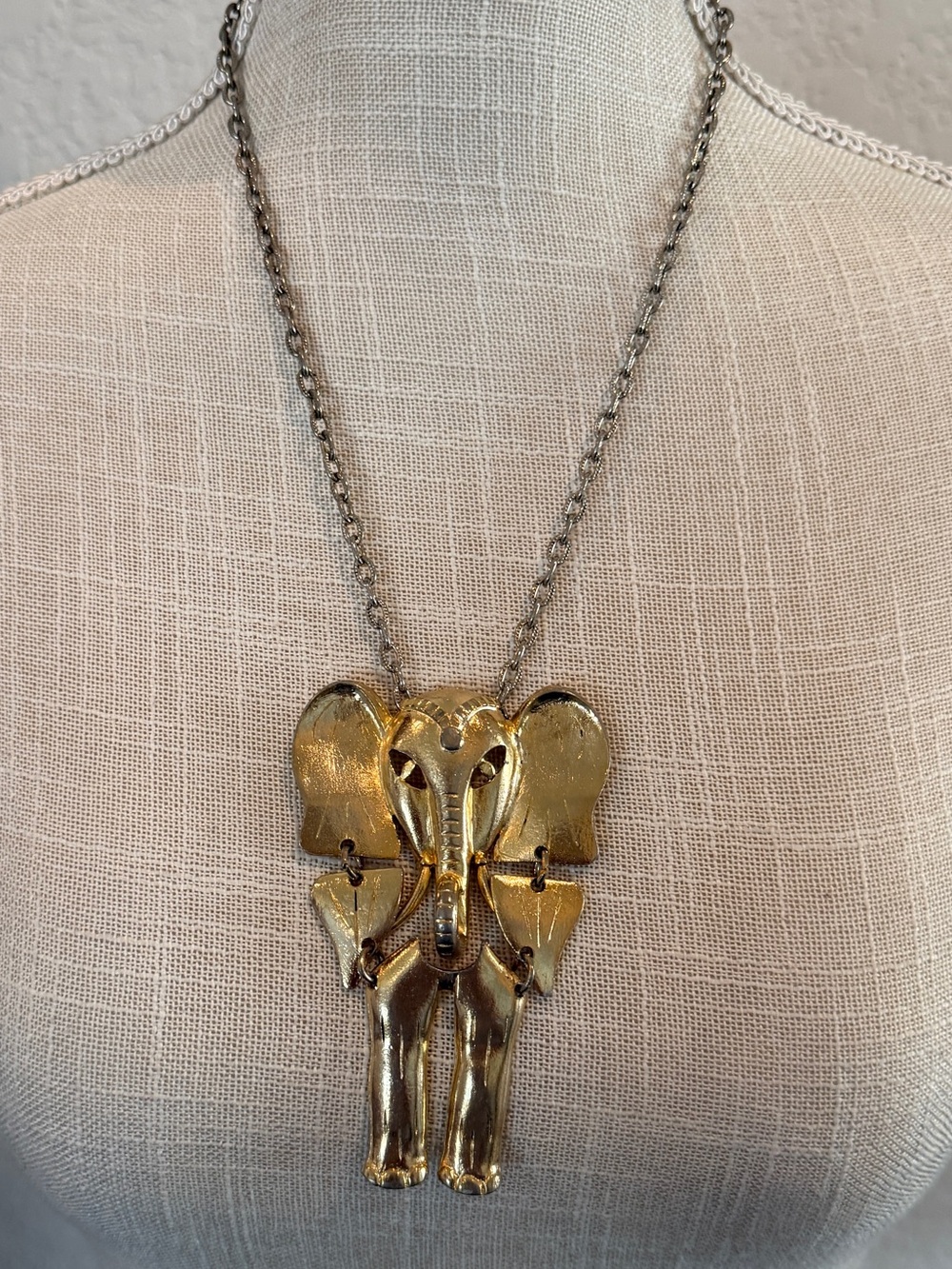 Gold Elephant Pendant Necklace - Women Jewelry
